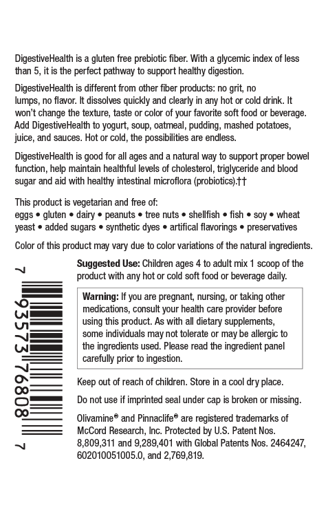 DigestiveHealth current directions, dietary statements, warning and UPC