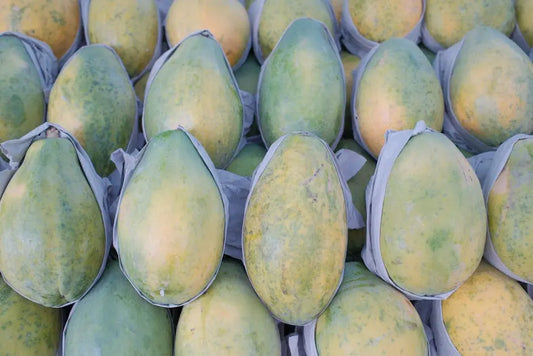 Pineapple, papaya, kiwi and fermented foods with natural digestive enzymes