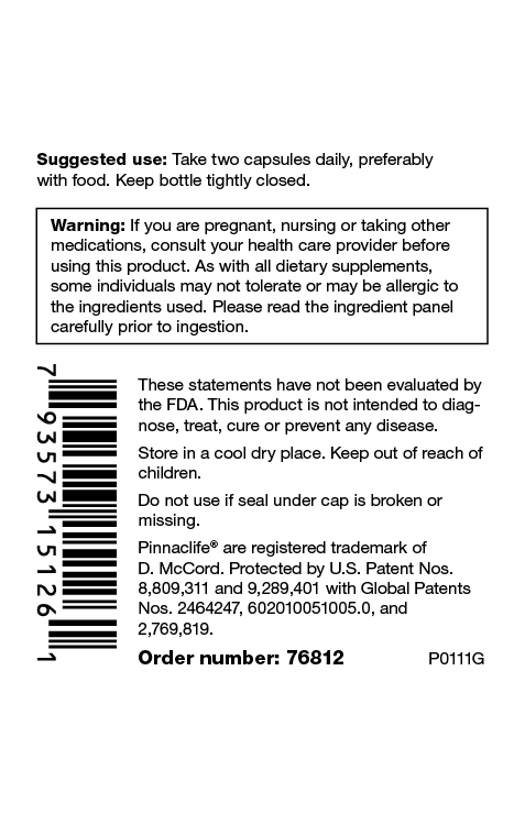 CalmMind current suggested use, warnings, UPC and order number