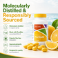 McCord Health HeartHealth omega-3 fish oil supplement with lemon slices
