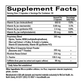 EnergyBoost current Supplement Facts with 98 mg caffeine, 254 mg rhodiola and 200 mg red wine and grapevine extract